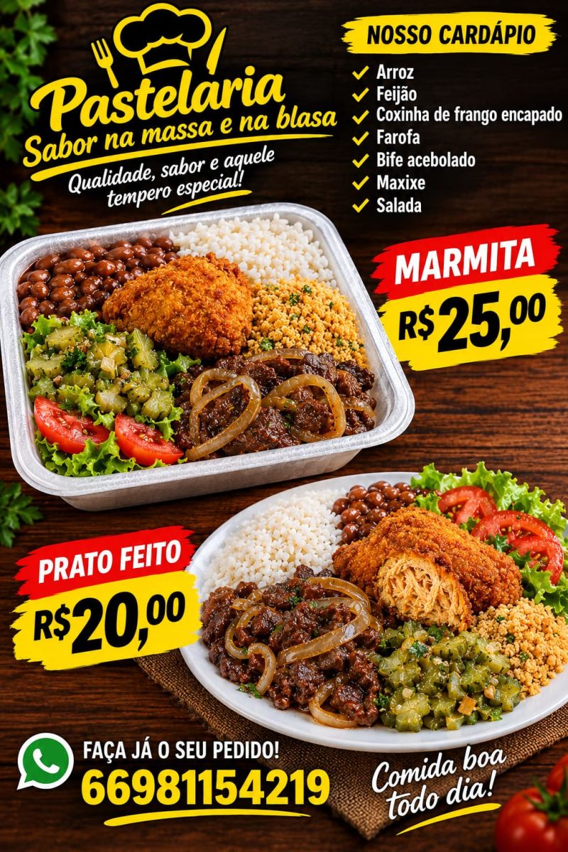 Marmita e Prato Feito - Pastelaria