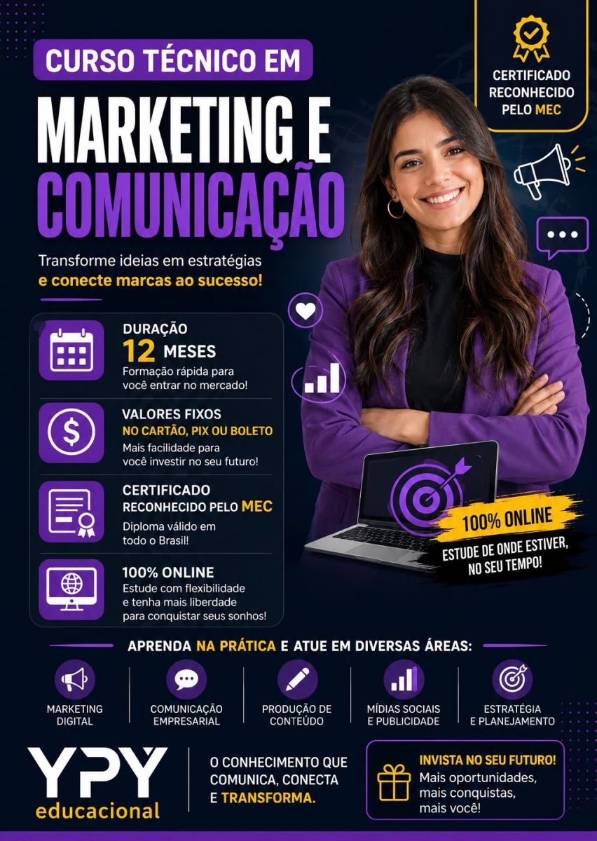 Curso Técnico em Marketing e Comunicação
