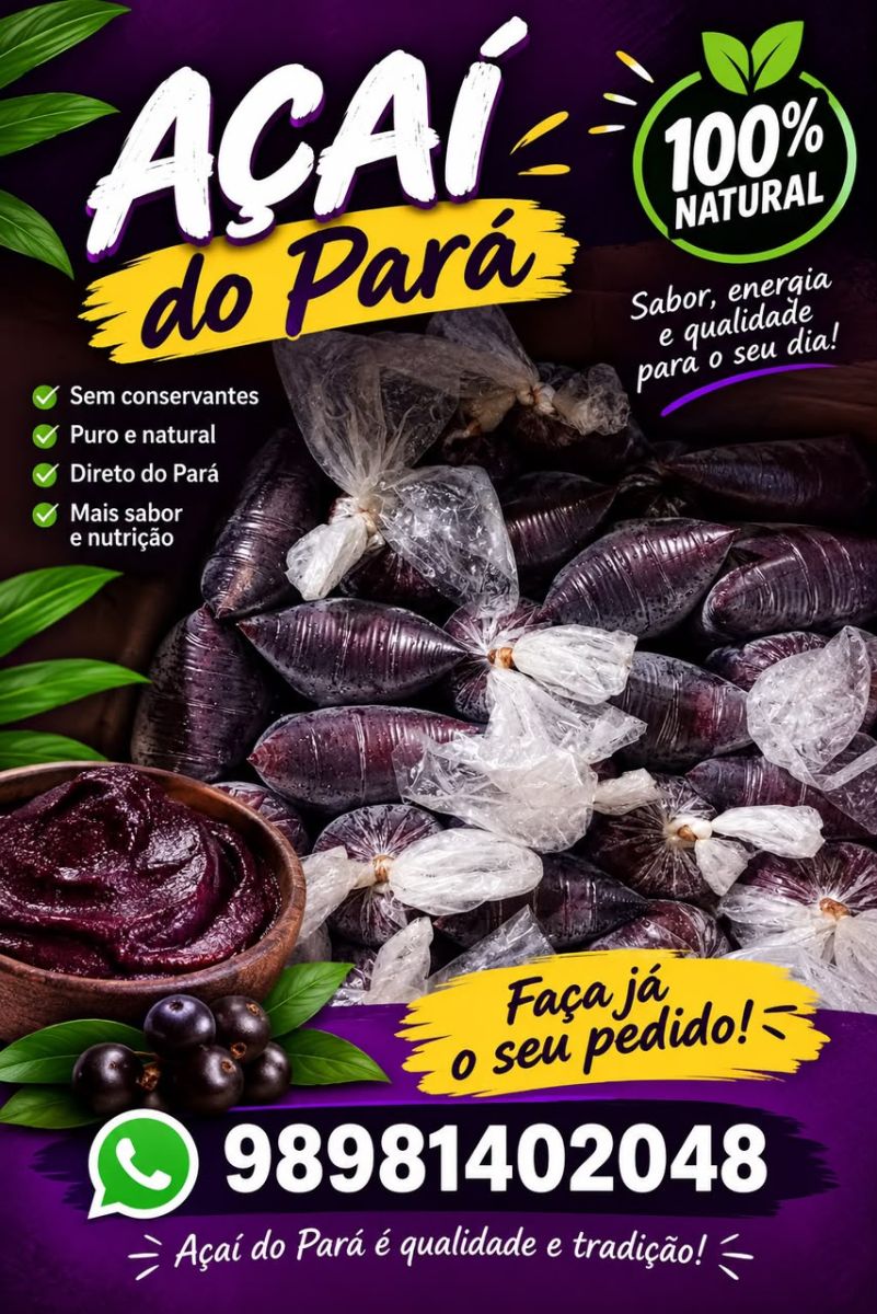 Açaí do Pará - 100% Natural